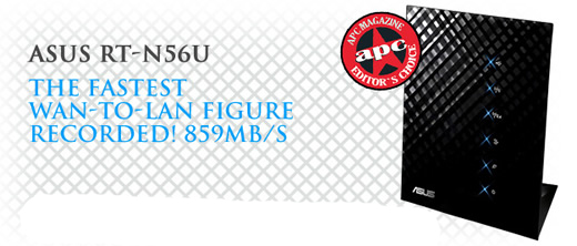 ASUS Stylish "Black Diamond" RT-N56U Dual Band Wireless-N Gigabit Router, true Gigabit through put, 2 X USB, Multilpe award winning router